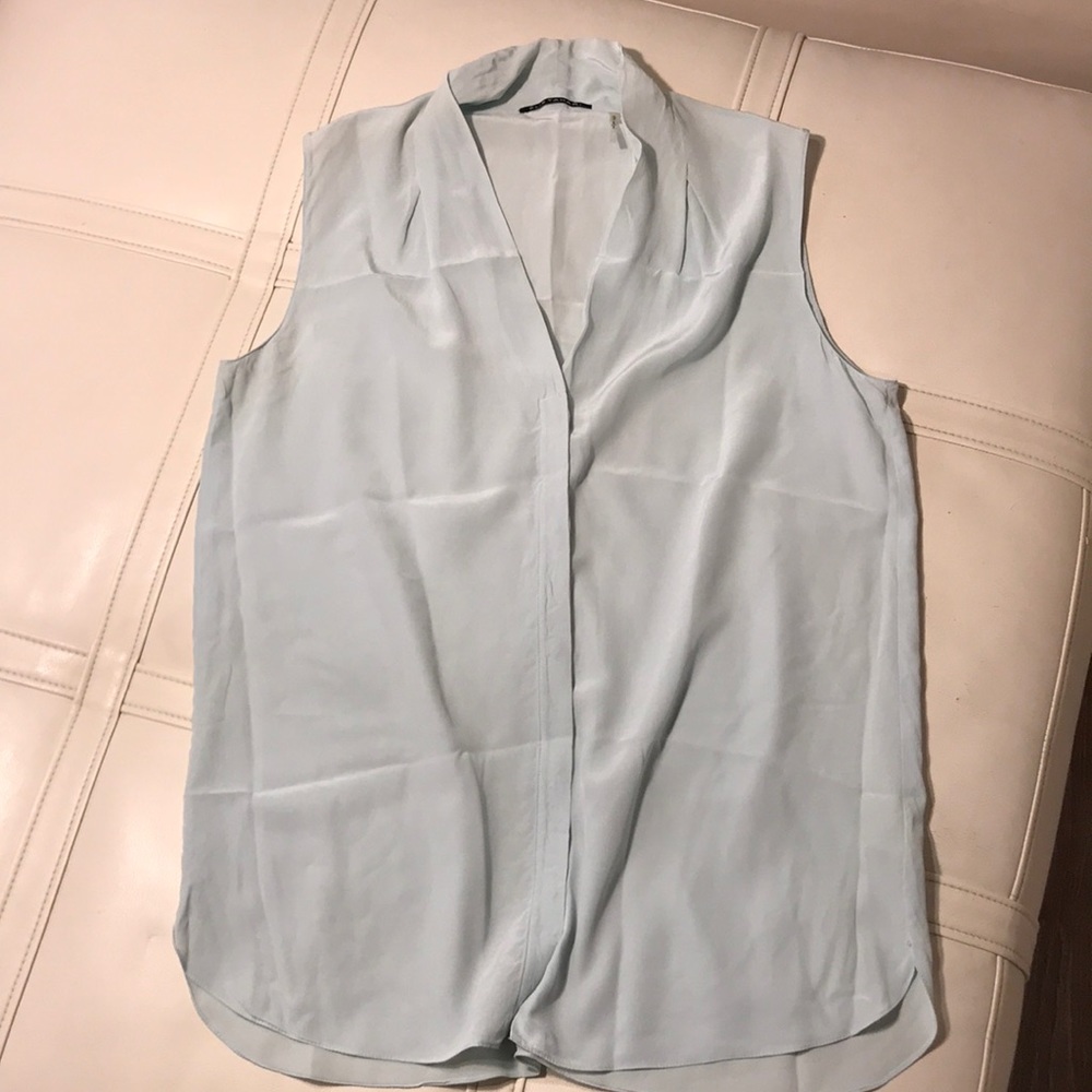 Elie Tahari Top Shirt Blouse 100% Silk